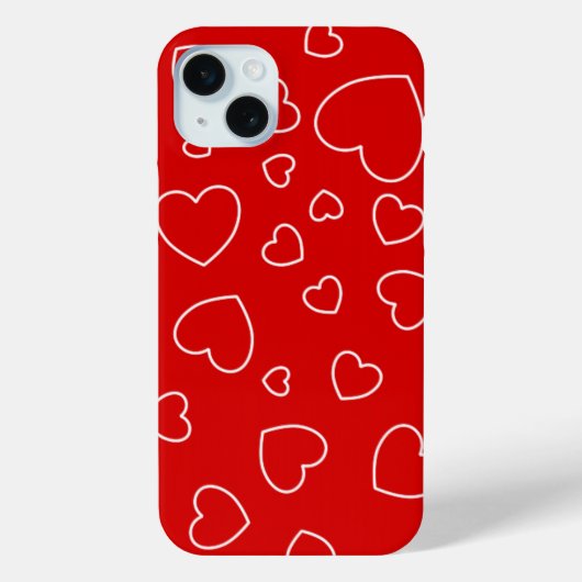 ハッピーハート3 – 赤 Case-Mate iPhoneケース (裏面)