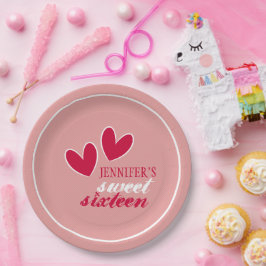 ハッピーハートSweet sixteen ペーパープレート