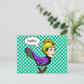 ハッピーハーピー擬人化バードガールポストカード ポストカード (スタンド正面)