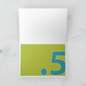 ハッピーハーフ誕生日カード カード (内部)