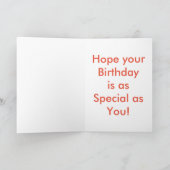 ハッピーハーフ誕生日カード カード (内部)