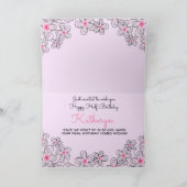 ハッピーハーフ誕生日カード シーズンカード (内部)