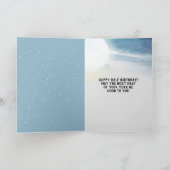 ハッピーハーフ誕生日ムーン カード (内部)