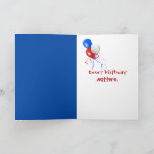 ハッピーハーフ誕生日ラブラドールリトリバー カード (内部)