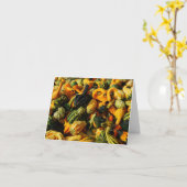 ハッピーハーベストグルズグリーティングカード カード (黄色い花)