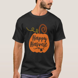 ハッピーハーベスト – かわいいカボチャテーマ秋 Tシャツ