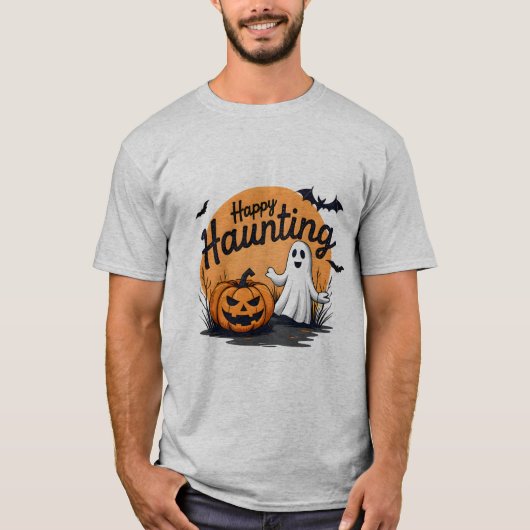 ハッピーハーンハロウィーンデザイン Tシャツ (正面)