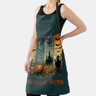 ハッピーハ不気味ルウィーンカボキンカカカカロウこうもり エプロン