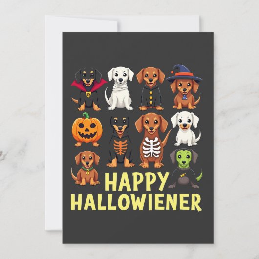 ハッピーハ不気味ロウィーンドッグウィーナー セーブザデート (正面)