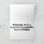 ハッピーハ幽霊のよく出るロウィン カード (内部)