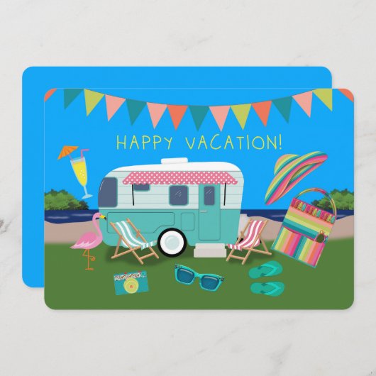 ハッピーバケーションキュートカンパーバイザレイク (正面/裏面)