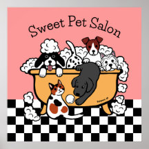 ハッピーバスタイムブラックラブラドールペットサロン