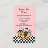 ハッピーバスタイムブラックラブラドールペットサロン 名刺 (正面)