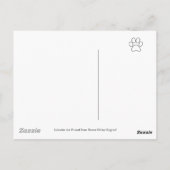 ハッピーバスタイムブラックラブラドール漫画はがき ポストカード (裏面)