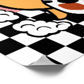 ハッピーバスタイムブラックラブラドール漫画ポスター ポスター (角)