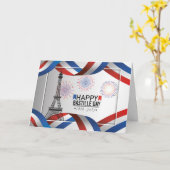 ハッピーバスティーユ – 7月14日 カード (黄色い花)