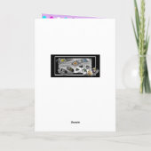 ハッピーバセットハウンドイースターグリーティング シーズンカード (裏面)