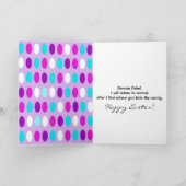 ハッピーバセットハウンドイースターグリーティング シーズンカード (内部)