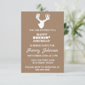 ハッピーバックイン誕生日サプライズパーティー 案内状 (スタンド正面)