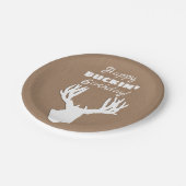 ハッピーバックイン誕生日狩り ペーパープレート (アングル)