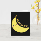 ハッピーバナナステッカー カード (黄色い花)