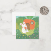 ハッピーバニーとニンジンの森 ノートカード (正面/裏面インサイチュ)