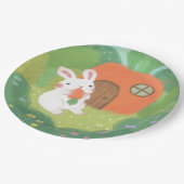 ハッピーバニーとニンジンの森 ペーパープレート (アングル)