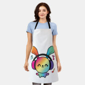 ハッピーバニーとヘッドホ聞ンの音楽へ。 エプロン (着用した状態)