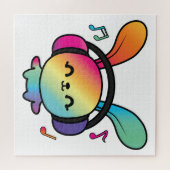 ハッピーバニーとヘッドホ聞ンの音楽へ。 ジグソーパズル (横)