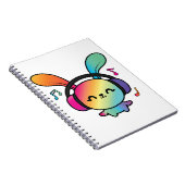 ハッピーバニーとヘッドホ聞ンの音楽へ。 ノートブック (右側)