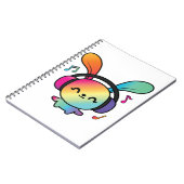 ハッピーバニーとヘッドホ聞ンの音楽へ。 ノートブック (左側)