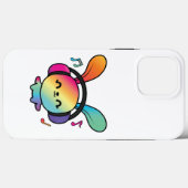 ハッピーバニーとヘッドホ聞ンの音楽へ。 Case-Mate iPhoneケース (裏面 (横))