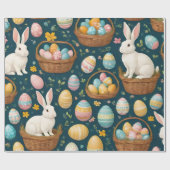 ハッピーバニーイースターコレクシモダンョン ラッピングペーパー (フラット)