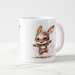 ハッピーバニージャンボマグ ジャンボコーヒーマグカップ