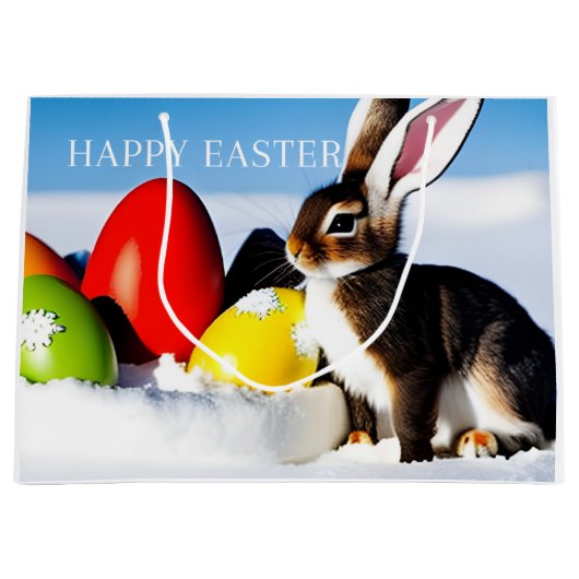 ハッピーバニー ラージペーパーバッグ (正面)