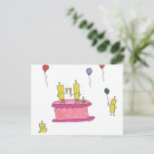 ハッピーバブルお誕生日おめでとう ポストカード (スタンド正面)