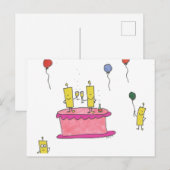 ハッピーバブルお誕生日おめでとう ポストカード (正面/裏面)