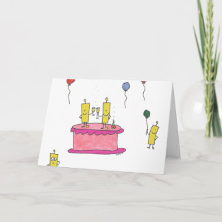 ハッピーバブル誕生日 カード