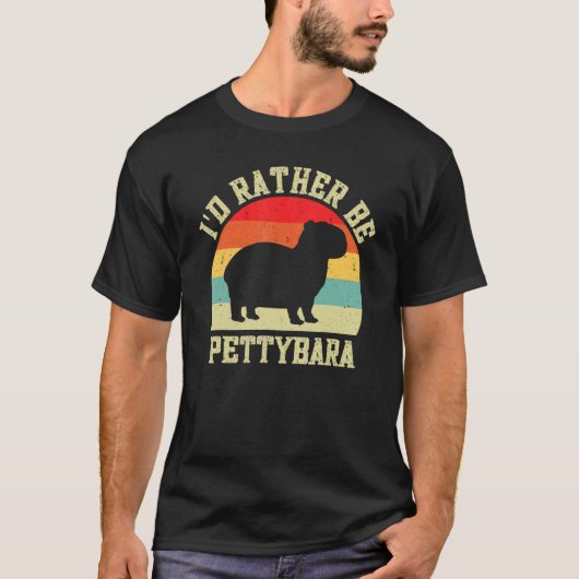 ハッピーバラのためのカピバラ巨大げっ歯類 Tシャツ (正面)