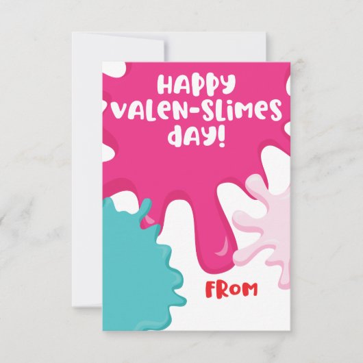 ハッピーバレンスリムの日！バレンタインデーのカード サンキューカード (正面)