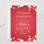 ハッピーバレンタインのグリーティングカード シーズンカード (正面)