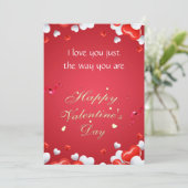 ハッピーバレンタインのグリーティングカード シーズンカード (スタンド正面)