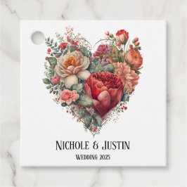 ハッピーバレンタインのバラ結婚ズ フェイバータグ