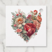 ハッピーバレンタインのバラ結婚ズ フェイバータグ (裏面)