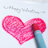 ハッピーバレンタインのフィリーグリー書道ラインアート セルフインキングスタンプ