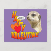 ハッピーバレンタインの名刺はがきカスタマイズ可能 シーズンポストカード (正面)