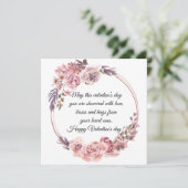 ハッピーバレンタインの水の色ピンクフローラ シーズンカード (スタンド正面)