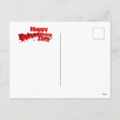 ハッピーバレンタインの犬と猫 シーズンポストカード (裏面)