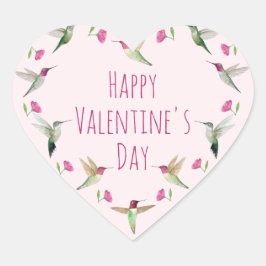 ハッピーバレンタインアンナズハチドリ ハートシール