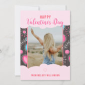 ハッピーバレンタインウィムシーピンクブルーハート花名 シーズンカード (正面)